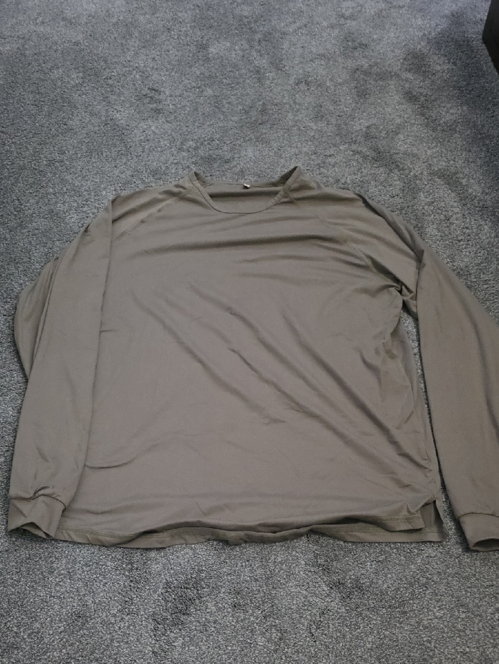 Long Sleeve Crew Neck Shirt - Olive